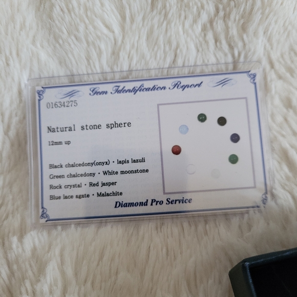 💐SOLD ❤️ K18 Japan gold ring with 8 natural stones💐 - Picture 11 of 12